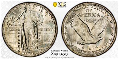 1928 25C MS67FH