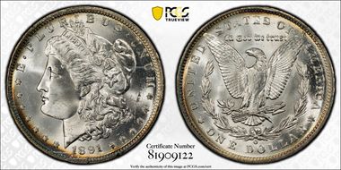 1891-O $1 MS64