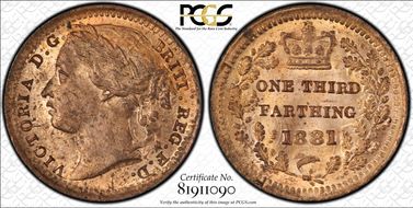 1881 1/3 Far S-3960 MS64RD