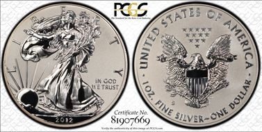 2012-S $1 Silver Eagle Rev PR  75th Anniversary SF Mint Set PR69