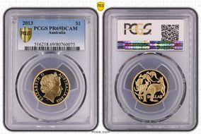 2013 $1 PR69DCAM