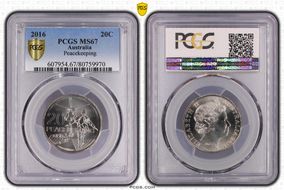 2016 20C Peacekeeping MS67