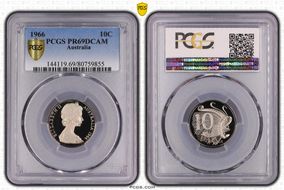 1966 10C PR69DCAM