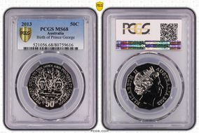 2013 50C Birth of Prince George MS68