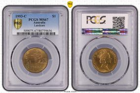 1993-C $1 Landcare MS67