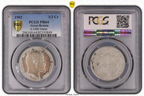 1902 1/2 Cr S-3980 Matte PR64