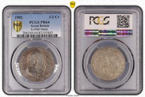 1902 1/2 Cr S-3980 Matte PR64