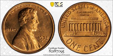 1973-S 1C MS66RD