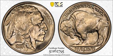 1938-D/S 5C Overmintmark, FS-511 MS67