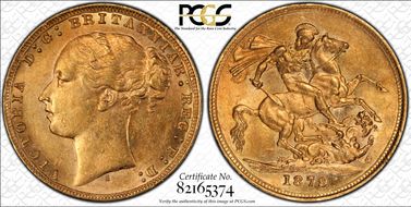 1879-S Sov S-3858A St. George AU58