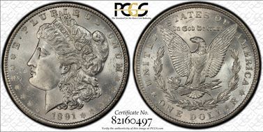 1891 $1 MS64