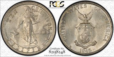 1945-D/D 10C Allen 9.05a MS64