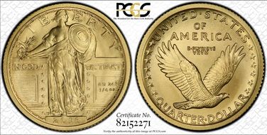 2016-W 25C 100th Anniversary Gold 100th Anniversary Label First Strike SP70