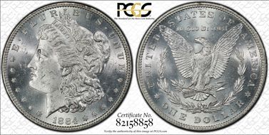 1884 $1 MS64