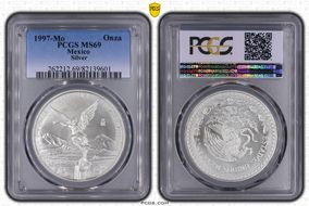 1997-Mo Onza Libertad Ag MS69