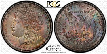 1886 $1 MS63