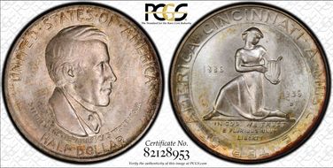1936-D 50C Cincinnati MS67+