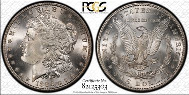 1886-S $1 MS66+
