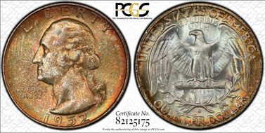 1952-S/S 25C RPM, FS-501 MS67+