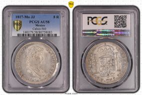 1817-Mo JJ 8 R Calico-1332 Yon-M8-117 AU58