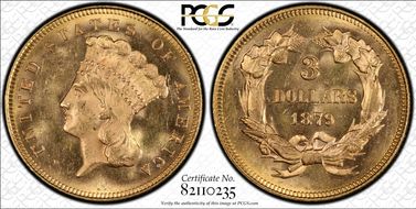 1879 $3 MS64