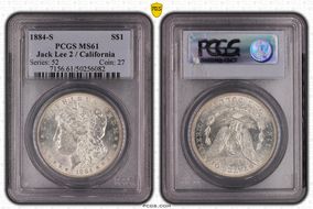 1884-S $1 MS61