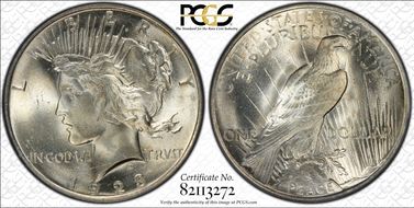 1923 $1 VAM 1-O, Bar Wing MS66