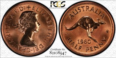 1960 Y. (p) 1/2D PR67RD