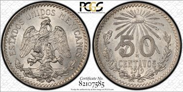 1919-M 50C KM-446 MS62