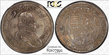 1618 Thaler D-3324 Hall AU50