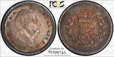 1835/4 1 1/2D S-3839 MS63