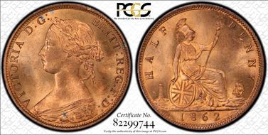 1862 1/2D S-3956 MS66RD