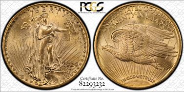 1924 $20 MS62