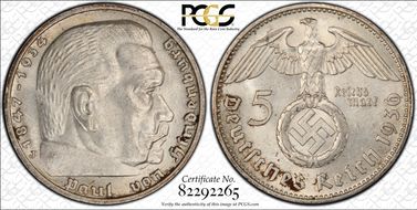 1936-J 5 Mk Swastika J-367 MS62