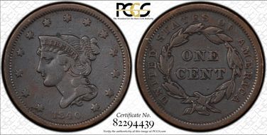1840 1C Small Date N1BN