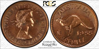 1955 Y. (p) 1D PR62RD