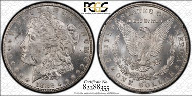 1882-CC $1 GSA Hoard MS62