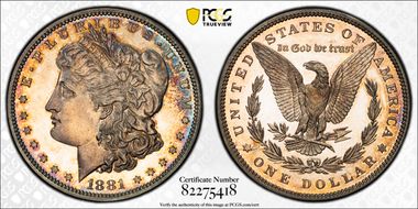 1881 $1 PR65