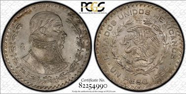 1958-Mo Peso KM-459 MS64