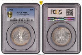 1903 50C KM-167  Ag MS62