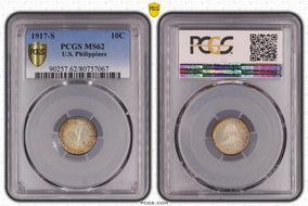 1917-S 10C KM-169 MS62