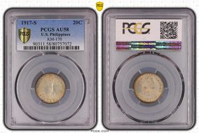 1917-S 20C AU58
