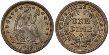 1859-O 10C MS65