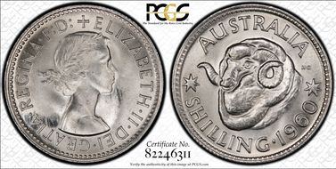 1960(m) Shil KM-59  Ag MS66