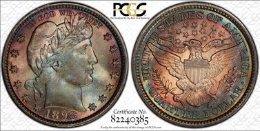 1898 25C MS68