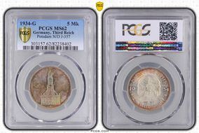 1934-G 5 Mk Potsdam N/D J-357 MS62