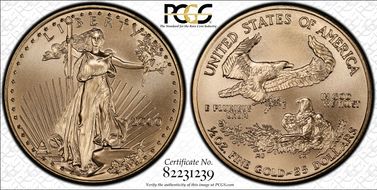 2000 $25 Gold Eagle MS69
