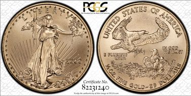 2000 $25 Gold Eagle MS69