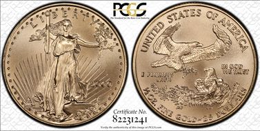 2000 $25 Gold Eagle MS69