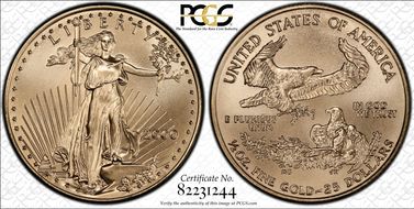 2000 $25 Gold Eagle MS69